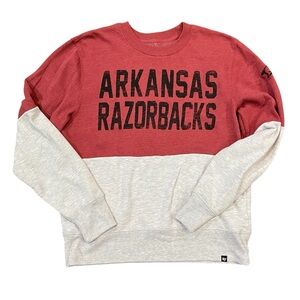 University of Arkansas Razorbacks Hogs Pullover Sweatshirt 47 Brand Size Large